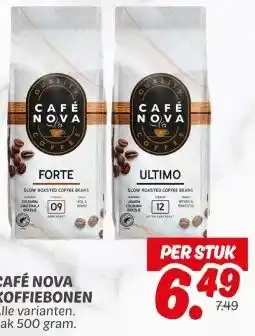 Dekamarkt CAFÉ NOVA KOFFIEBONEN aanbieding