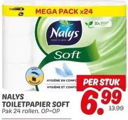 Dekamarkt NALYS TOILETPAPIER SOFT aanbieding