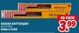 Dekamarkt KODAK BATTERIJEN aanbieding