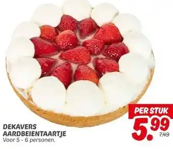 Dekamarkt DEKAVERS AARDBEIENTAARTJE aanbieding