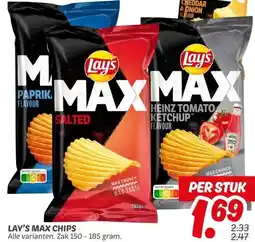 Dekamarkt LAY'S MAX CHIPS aanbieding