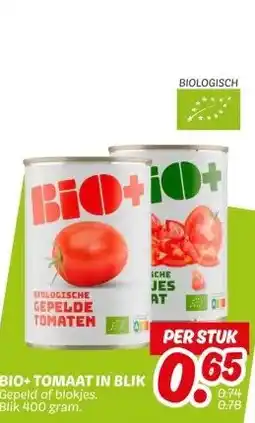 Dekamarkt BIO+TOMAAT IN BLIK aanbieding