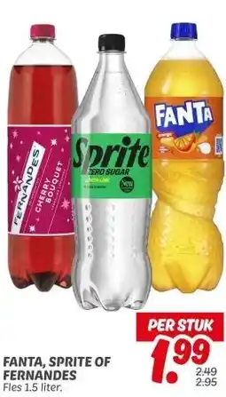 Dekamarkt FANTA, SPRITE OF FERNANDES aanbieding