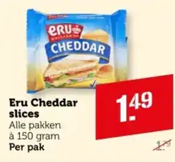 Coop Eru Cheddar slices aanbieding