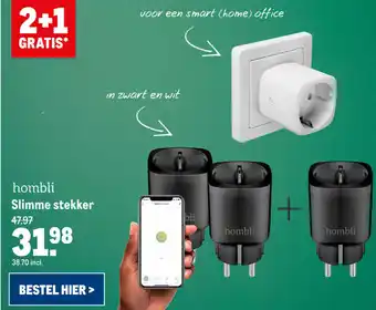 Makro hombli Slimme stekker aanbieding