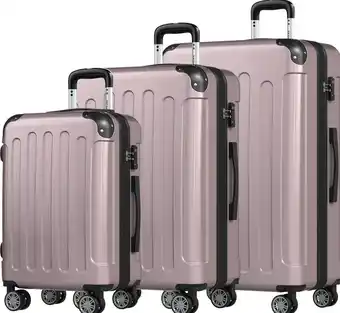 ANWB Trvlmore Kofferset 3 Delig 45L Lichtroze aanbieding