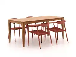 Kees Smit Manifesto Cavone/Bruca 170cm dining tuinset 5-delig stapelbaar aanbieding