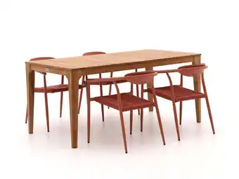 Kees Smit Manifesto Cavone/Bruca 170cm dining tuinset 5-delig stapelbaar aanbieding