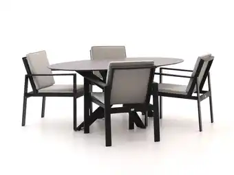 Kees Smit Bellagio Vezzano/Furato ellips 200cm dining tuinset 5-delig aanbieding