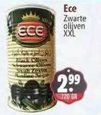 Sahan Supermarkten Ece Zwarte Olijven XXL aanbieding