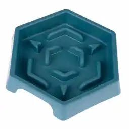 Zooplus TIAKI Langzaam Voerbakje Blauw Zeshoek 450ml Hond aanbieding
