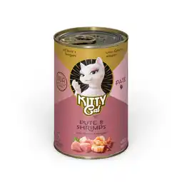 Zooplus 6x400g Kitty Cat Adult Pate Kalkoen & Garnalen natvoer voor katten aanbieding