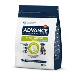 Zooplus 2x2kg Advance Veterinary Diets Hypoallergenic droogvoer voor honden aanbieding