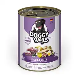 Zooplus 6x800g Doggy Dog Adult kalfsvlees & eend natvoer voor honden aanbieding