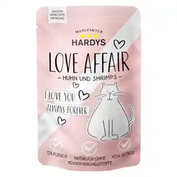 Zooplus Voordeelverpakking 24x100g kip & garnalen Hardys LOVE AFFAIR natvoer voor katten aanbieding