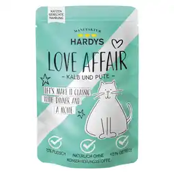 Zooplus Voordeelverpakking 24x100g kalfsvlees & kalkoen Hardys LOVE AFFAIR natvoer voor katten aanbieding