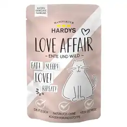 Zooplus Voordeelverpakking 24x100g eend & Wild Hardys LOVE AFFAIR natvoer voor katten aanbieding