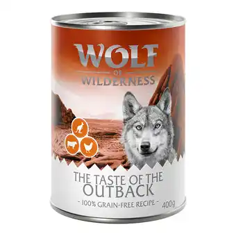 Zooplus 6x400g The Taste of The Taste Of The Outback Wolf of Wilderness Hondenvoer aanbieding