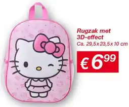 Kik Rugzak met 3D-effect aanbieding