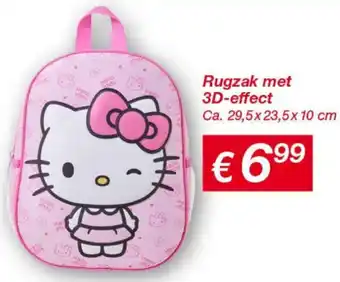 Kik Rugzak met 3D-effect aanbieding