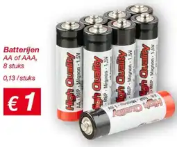 Kik Batterijen aanbieding