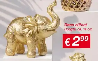 Kik Deco olifant aanbieding