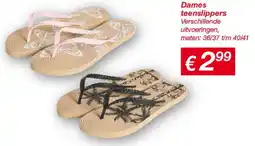 Kik Dames teenslippers aanbieding