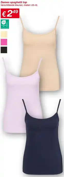 Kik Dames spaghetti top aanbieding
