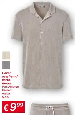 Kik Heren overhemd korte mouw aanbieding