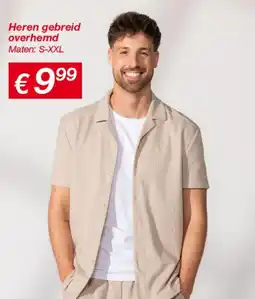 Kik Heren gebreid overhemd aanbieding