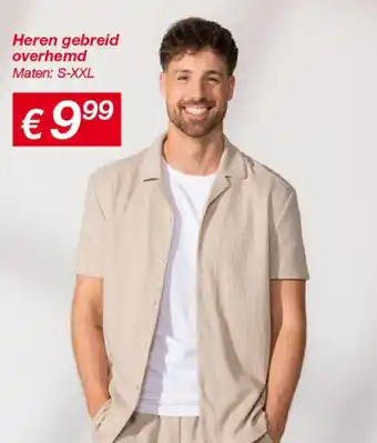 Kik Heren gebreid overhemd aanbieding