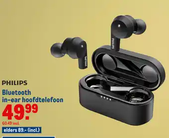 Makro Philips Bluetooth In-Ear hoofdtelefoon aanbieding