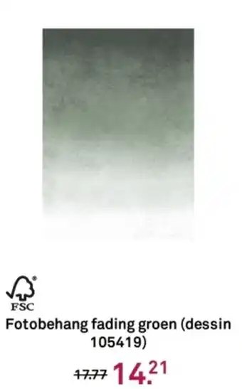 Karwei Fotobehang fading groen aanbieding