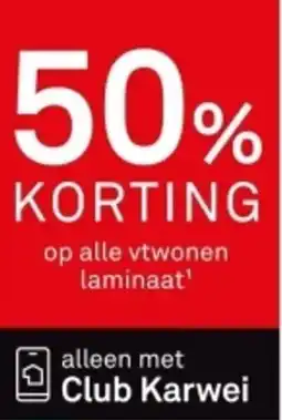 Karwei Op alle vtwonen laminaat' aanbieding