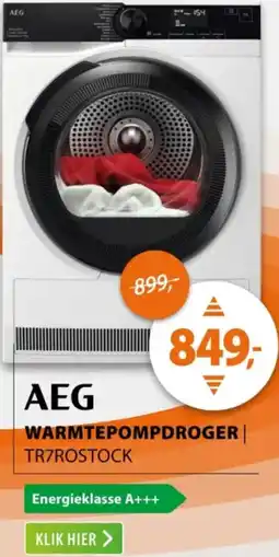 Expert AEG Warmtepompdroger TR7ROSTOCK aanbieding