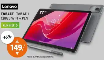 Expert Lenovo Tablet tab M11 aanbieding