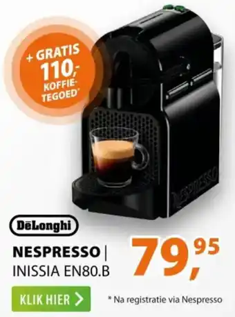 Expert DeLonghi Nespresso aanbieding