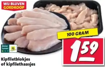 Nettorama Kipfiletblokjes of kipfilethaasjes aanbieding