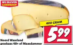 Nettorama Noord Waarland graskaas 48+ of Maasdammer aanbieding