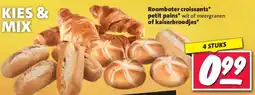 Nettorama Roomboter croissants, petit pains of kaiserbroodjes aanbieding