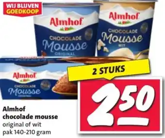 Nettorama Almhof chocolade mousse aanbieding