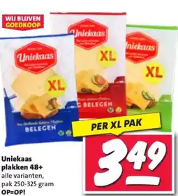 Nettorama Uniekaas plakken 48+ aanbieding