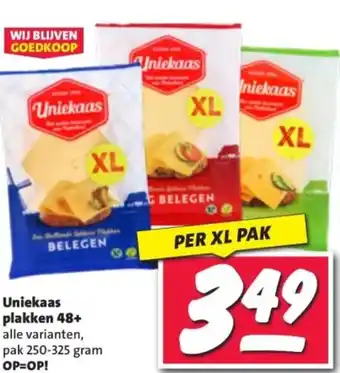 Nettorama Uniekaas plakken 48+ aanbieding