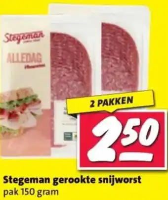 Nettorama Stegeman gerookte snijworst aanbieding