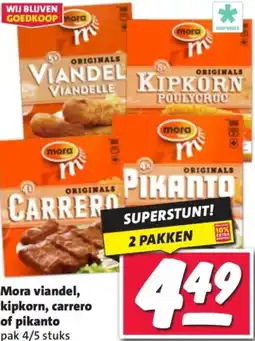 Nettorama Mora viandel, kipkorn, carrero of pikanto aanbieding