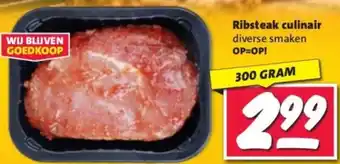 Nettorama Ribsteak culinair aanbieding