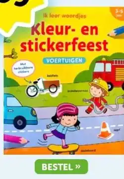 Boekenvoordeel Kleur- en stickerfeest aanbieding