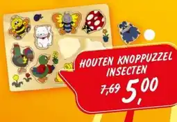 Boekenvoordeel HOUTEN KNOPPUZZEL INSECTEN aanbieding