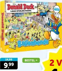 Boekenvoordeel Donald Duck 1.000 STUKJES PUZZEL aanbieding