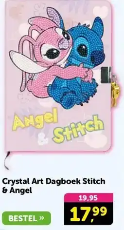 Boekenvoordeel Crystal Art Dagboek Stitch & Angel aanbieding